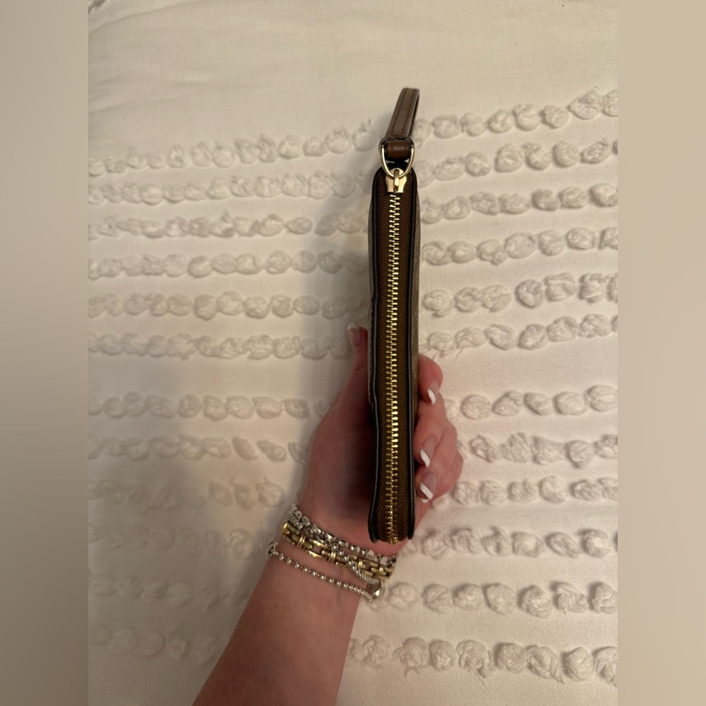 Coach Signature Brown Wristlet - Picture 13 of 13